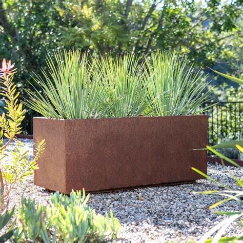 corten steel boxes|extra large corten steel planters.